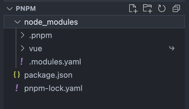 pnpm install vue